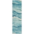 thumbnail image 2 of Addison Rugs Chantille Indoor/Outdoor Transitional Geometric, Abstract Turquoise Washable Runner Rug, 2'3" x 7'6", 2 of 6