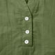 thumbnail image 4 of Vestidos Casuales Para Mujer, Blusas De Mujer De Moda Camisa de botones lisa de moda para mujer, blusa holgada con cuello en V para mujer, 4 of 7