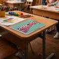 thumbnail image 6 of FORMRS A4 Clipboard Folder with Pen Holder Horizontal Foldable School Office Binder, Big Pink Cheetah, 6 of 9