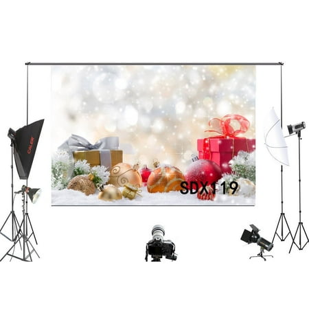 Image of MOHome 7x5ft Xmas Gift Christmas Photography Backdrop Studio Background Photo Backdrops Studio Props