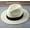 White, variant on New Mens Ladies Panama Style Sun Hat Crushable Wide Brim Fedora Straw Summer White-M-55-57cm