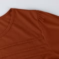 thumbnail image 5 of LISTHA Womens Long Sleeve T Shirts Fashion Pleated Tops Crew Neck 2025 Blouses Dressy Trendy Tunic Tops Light Brown 2L, 5 of 6