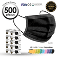 thumbnail image 1 of Cubrebocas Tapabocas Tricapa Negro adulto 500 Pzs LINIUM HEALTH negro adulto, 1 of 7
