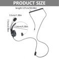 thumbnail image 5 of PatungKu 4-Pin RJ11 Monaural Corded Operator Call Center Telephone Headset Headphone BK, 5 of 11