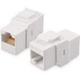 thumbnail image 5 of Cable Matters 2-Pack 2-Port Keystone Jack Wall Plate with Cat6 RJ45 Insert, Cat6 Ethernet Wall Plate in White, 5 of 5