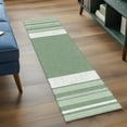 thumbnail image 5 of Vintage Green Striped Kitchen Runner Rug 2x6 Washable Runners for Hallway Non Slip Farmhouse Modern Stripes Boho Texture Large Area Rug Indoor Carpet for Bathroom Laundry Entryway Bedroom Living Room, 5 of 9