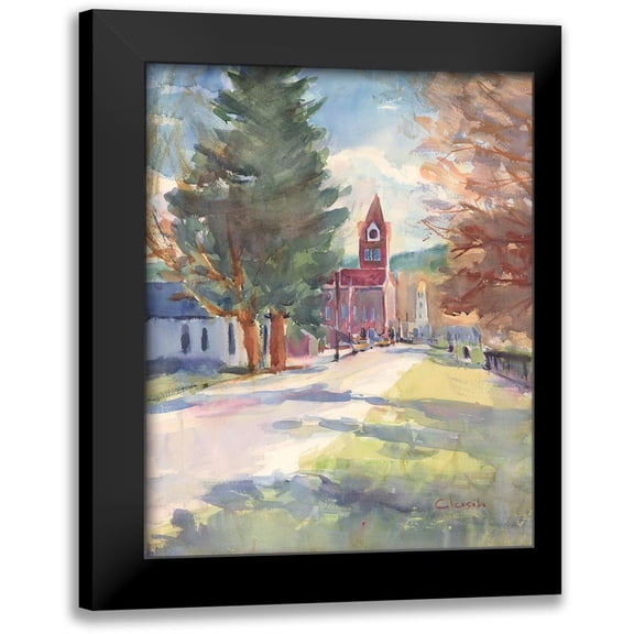 Calcasola, Stephen 12x14 Black Modern Framed Museum Art Print Titled - Main Street