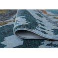 thumbnail image 3 of Transitional 8x11 Area Rug (7'10'' x 10'3'') Abstract Aqua, Gold Living Room Easy to Clean, 3 of 8