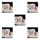 thumbnail image 1 of Kearding Juego de bolas de hilo para tejer de 50g y 20g, Kit de hilo de ganchillo tejido a mano para principiantes, suministros de tejido, Blanco 5Conjunto, 1 of 6