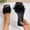 Black, variant on Womens Black Fluffy Feather Mule Slides Square Toe Non Slip Flat Slip On Sandals for Casual Party Summer,Size 8.5