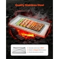 thumbnail image 2 of VEVOR Plaque de Cuisson à Dessus Plat 32x16 Po en Acier Inoxydable Universelle Poêle de Barbecue Batterie de Cuisine, 2 of 9