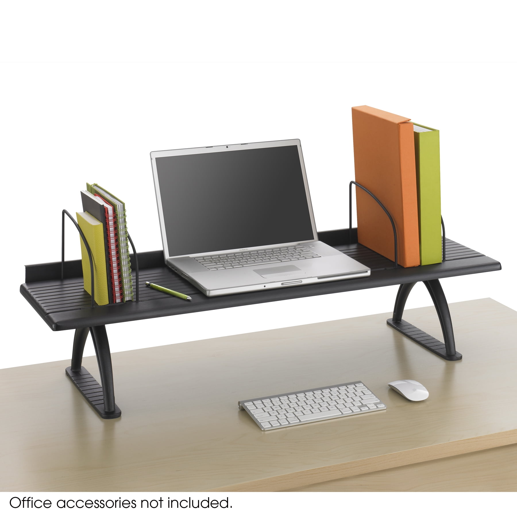 Safco 3603bl Home Office Black Wood Desktop Organizers 42 In Desk