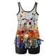 thumbnail image 4 of Trajes de baño tankini para mujer Trajes de baño de dos piezas con espalda de tiras y estampado conservador para mujer Traje de baño de dos piezas para mujer, 4 of 5