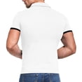 thumbnail image 3 of Polo Classique pour Homme à Manches Courtes et Longues, Décontracté, Ajusté, en Coton Doux avec Poche, 3 of 4