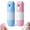 Blue+Pink, variant on 2-in-1 Box Cutter & Thermal Paper Eraser, Water-Based Liquid Redacting Pen with Utility Knife for Packages and Shipping Labels