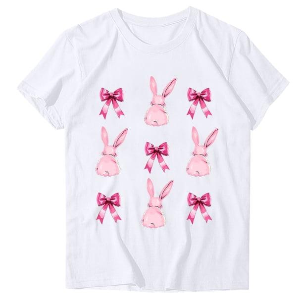 Blusas de Manga Corta para las Mujeres Divertida Impresión Cuello Redondo Camiseta Vintage, Blusas de Primavera para las Mujeres