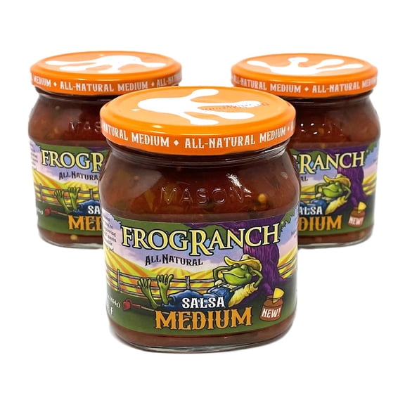 Frog Ranch Medium Low Sodium All Natural Salsa 16 oz. (Pack of 3)