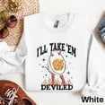 thumbnail image 5 of Deviled Egg Sweatshirt, Funny Thanksgiving Sweater, Cute Fall Shirt, Fall Season Sweater, Thanksgiving Dinner Sweatshirt, Thanksgiving Food 1574680608, 5 of 6