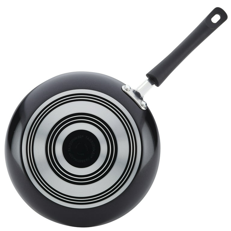 Farberware 14-inch Easy Clean Aluminum Non-Stick Frying Pans/Fry Pan/Skillet with Helper Handle, Black