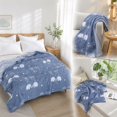 thumbnail image 5 of Yardvibe Cooling Comforter Twin Size, Elephant Print Breathable Summer Comforter for Hot Sleepers & Night Sweats, Silky Smooth Cooling Blanket, Blue (D), 5 of 6