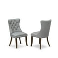 thumbnail image 6 of Luxe by East West Furniture 9 Pieces Dining Table Set a Rectangle Table and 8 Dining Chairs, Antique Walnut, 6 of 7