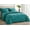 Teal, variant on Chezmoi Collection Piper King Bed in a Bag 7-Pieces Honeycomb Geometric Hexagon Quilted Stone Washed Microfiber Comforter with Sheets Lightweight All Season Bedding Set, King, Teal