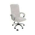 thumbnail image 2 of Inteprter Espacio de trabajo de la cubierta de la silla de la computadora de la oficina de 3 piezas con decoración embellecedora de estilo y Decoración del hogar Blanco crema SG, 2 of 6