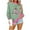 Hot Pink, variant on Lorytime Womens Christmas Sweatshirts Star Stripes Print Shirt Crew Neck Long Sleeve Pullover Drop Shoulder Tops