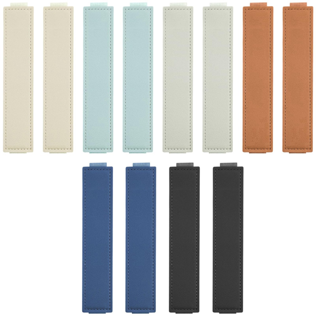 12 Pcs Elastic Notebook Band Holders PU Leather Adjustable Pen Sleeve Pouch Pencil Holder Straps Notebook Planners