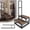 Brown, variant on Step Stool with 2 Handles – Includes Extra Removable Handle for Double-Sided Support, Anti-Slip Wooden Platform, Heavy-Duty for High Bed, Kitchen, Bathroom