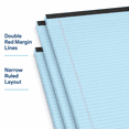thumbnail image 6 of 6 Pack Legal Pads 5 x 8 in Blue Narrow Ruled Notepads with Perforated Pages, Double Red Margin Writing Pads, Thick Backing for Office Work & Daily Notes, 6 of 6