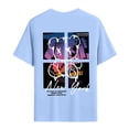 thumbnail image 7 of FINALGANG Mens Short Sleeve Crewneck TShirts With Fashion Casual Sunset Graphic Print Casual Loose Fit Streetwear Tees For Summer Daily Wear Blue M, 7 of 7