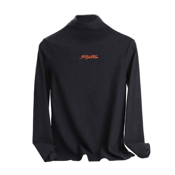 Kilaqueen Long Sleeve Thermal Tops for Women Compression High Neck Slim Fitness Stretchy Long Underwear Comfy Warm Layer Base Shirts