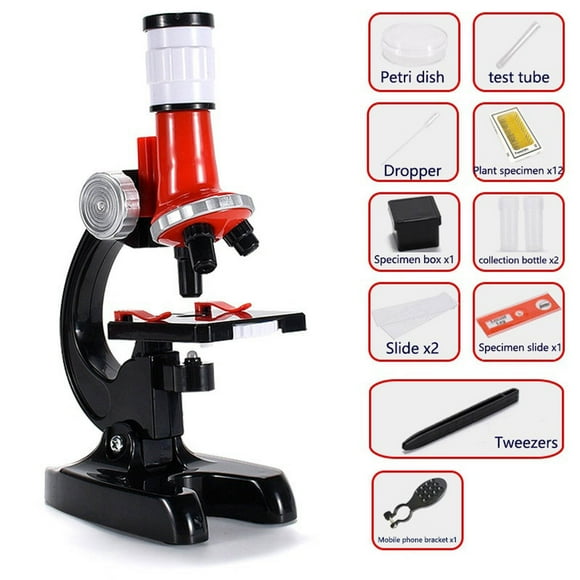 Yhmxh Camping Essentials Sports and Outdoors High-definition 1200 Times Microscope Toy Children's Scientific Experiment Tool The Microscope