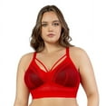 thumbnail image 2 of PARFAIT Women's Mia Dot Wire-Free Bralette Racing Red - 40C, 2 of 4