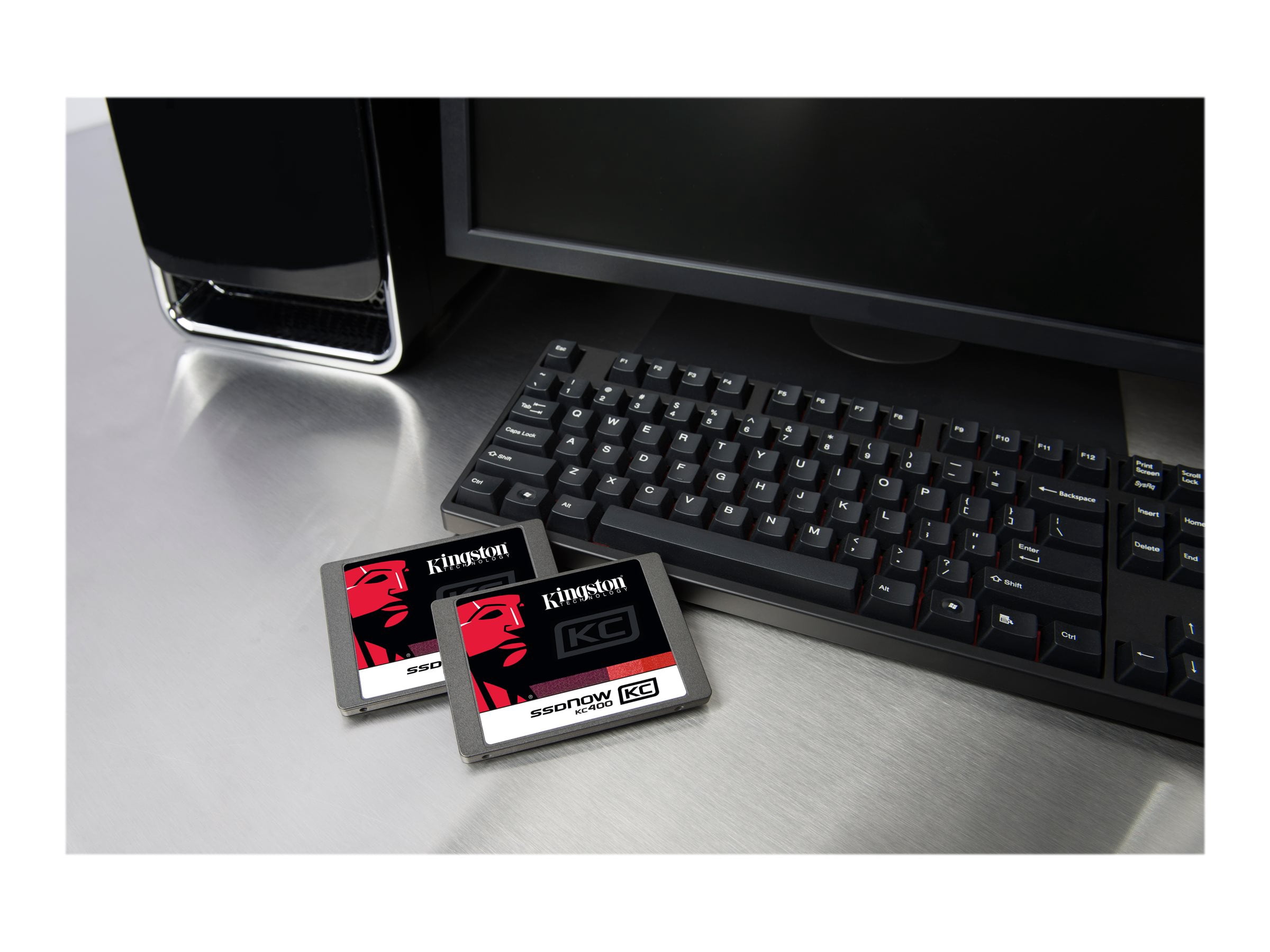 Kingston SSDNow KC400 - solid state drive - 128 GB - SATA 6Gb/s