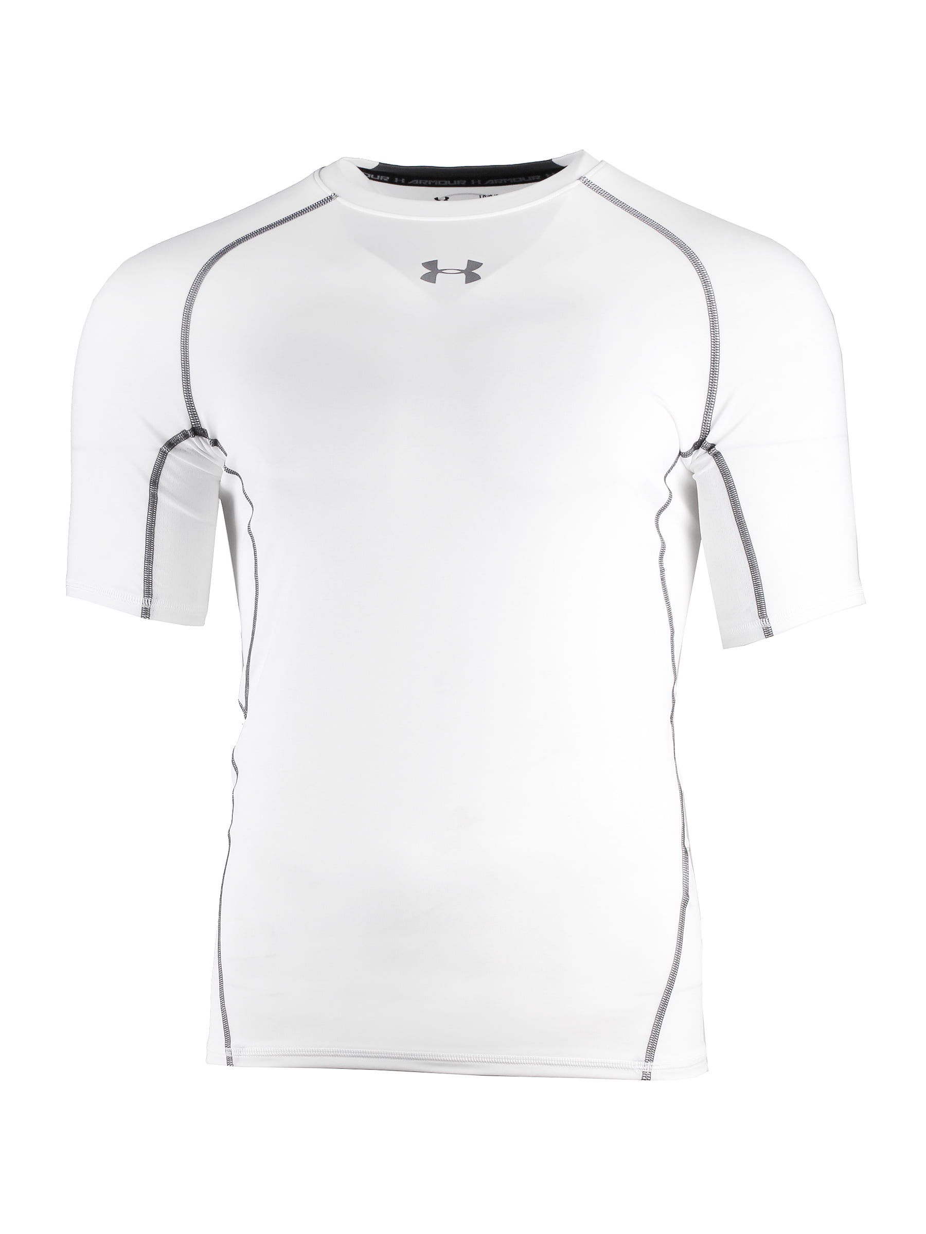 Under Armour Men's Heatgear Short Sleeve Compression Shirt White X ...