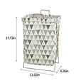 thumbnail image 3 of Boovnll Hanging Laundry Hamper, Large Capacity Laundry Hamper Multi-Function Container Waterproof Space-Saving Dirty Clothes Organizer, Laundry Basket, 3 of 6