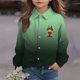 thumbnail image 5 of Blusa y camisa de manga larga con cuello vuelto para niños, camisa informal de moda para niños y niñas, camisa de manga larga con estampado del Día de San Patricio, camisa de manga larga con cuello vu, 5 of 7