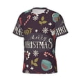 thumbnail image 3 of Rocae Merry Christmas for Men's Moisture-Wicking Crew Tee - T-Shirt for Sports, Outdoor Activities, and Casual WearLarge, 3 of 9
