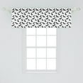 thumbnail image 2 of Ambesonne Dog Lover Window Valance, Types of Dogs Polka Dots, 42" x 18", Charcoal Grey and White, 2 of 3
