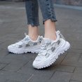 thumbnail image 2 of Zapatillas De Malla Transpirable Para Mujer, Cómodos Zapatos Bajos Con Cordones, Zapatos Antideslizantes De Moda Para Mujer, 2 of 4