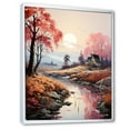 thumbnail image 2 of Designart "Dreaming By The Mystic Countryside River I" Countryside Floater Framed Wall Decor, 2 of 5