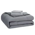thumbnail image 4 of Mainstays Grey 3 Piece Bed in a Bag Comforter Set with Sheets, Twin-XL, 4 of 5