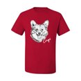 thumbnail image 2 of Cute Corgi Dog Lover Pet Owner Animal Lover Graphic T-Shirt, Red, Small, 2 of 4