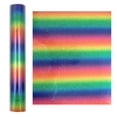 thumbnail image 2 of Paquete de vinilo autoadhesivo de transferencia de calor para bricolaje, silueta de película para prendas, tela de papel, diseño de vinilo holográfico de arcoíris para manualidades para, 2 of 9