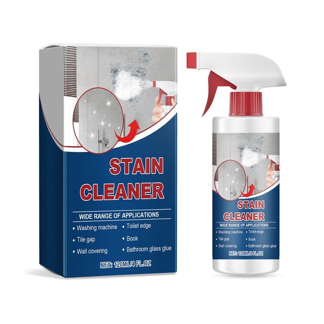 Spray limpiador quitamanchas multiusos, desengrasante, quitamanchas, limpiador de cocina y baño, 120 ml