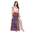 thumbnail image 2 of FORMRS Womens Beach Sarong Semi-Sheer Bikini Wrap Skirt Swimsuit Cover-ups, Red Green Pattern, 2 of 7