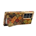 thumbnail image 4 of Allytech Plating Case for Samsung Galaxy S23 Ultra with Back Credit Card Holder, Ultra Slim Stylish Flowers Pattern PU Leather Kickstand Shockproof Protective Soft Cover for Women Girls - Yellow, 4 of 6
