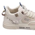 thumbnail image 5 of Mens Sports Sneakers Lace-Up Outdoor Shoes Cozy Shock-Absorption (Beige 43), 5 of 9